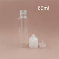 Bouteille compte-gouttes en plastique PET personnalisée de 5 ml à 60 ml, vente chaude, fournie par l'usine, pour snacks, avec impression UV et estampage doré