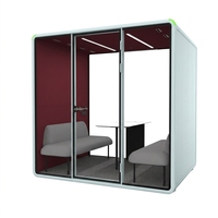 Cabine de travail insonorisée haute densité pour bureau intérieur, absorption acoustique, espace d'isolation privé