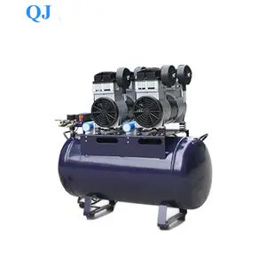 Mobile oilless air compressor portable using ozone generator, oxygen generator