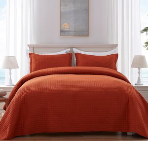 Copriletto Trapuntato King Size <span class=keywords><strong>in</strong></span> Cotone con Motivi Vintage a Righe e Cartoni Animati, Set da 3 Pezzi per Uso Estivo - Product Image 2