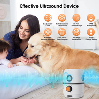 Repelente Ultrasónico para Perros con Triple Cabezal IPX5, Dispositivo Antiladridos de Plástico Recargable para Uso en Exteriores y Jardines