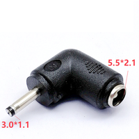 DC 5.5X2.1mm Femelle à 6.3*3.0mm Mâle DC Plug Power Chargeur Adaptateur Connecteur Droit 6.0*4.4mm 6.3*3.0mm 3.0*1.1mm