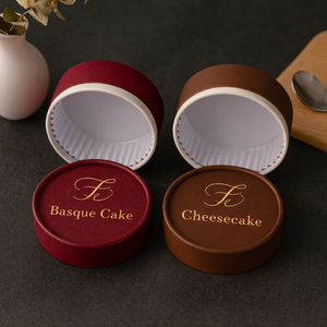 Tube en carton personnalisé pour gâteau basque de qualité alimentaire, boîte cylindrique pour gâteau au fromage résistante au four, emballage en tube de papier kraft - Product Image 3