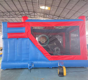 Château gonflable Spiderman de dessin animé, combo commercial avec toboggan et <span class=keywords><strong>jeu</strong></span> de saut - Product Image 5