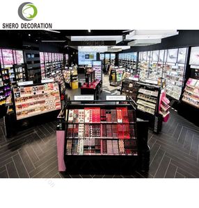 Vitrine de magasin de cosmétiques en gros, meubles de magasin de maquillage, fournitures avec conception d'intérieur de magasin de cosmétiques personnalisée - Product Image 3