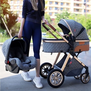 Di alta qualità 3 In 1 <span class=keywords><strong>passeggino</strong></span> per bambini di lusso con paesaggio alto bambino <span class=keywords><strong>culla</strong></span> per bambino marsupio Kinderwagen <span class=keywords><strong>passeggino</strong></span> - Product Image 4
