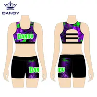 Dandy Custom Dance Sublimatie Crop Top Jeugd Cheerleading Praktijk Slijtage