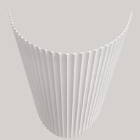 Meilleure vente de panneaux muraux cannelés en MDF 3D à apprêt blanc flexible/panneaux muraux à vagues