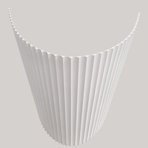 Bán chạy nhất linh hoạt màu trắng Primer 3D MDF rãnh Tấm tường/sóng tấm Tường - Product Image 3