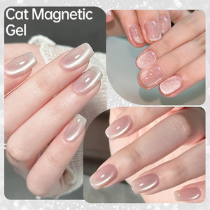 UR SUGAR 15ml Nueva Llegada 48 Colores Esmalte de Uñas en Gel Ojo de Gato con Cuentas de Cristal OEM Brillo Gel Ojo de Gato para Arte de Uñas - Product Image 5