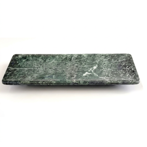 Rectangular <b>Marble</b> Storage Tray Minimalist Design Durable Tabletop Accessory For Living Room Indoor Use - Product Image 1