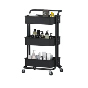 Nouveau chariot de chariot portable moderne Support de chariot roulant mobile à 3 couches avec roues - Product Image 2