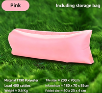 Canapé Gonflable Pliable T190 en Polyester avec Logo Personnalisé OEM pour Festival de Musique – Idéal pour l'Extérieur et la Plage