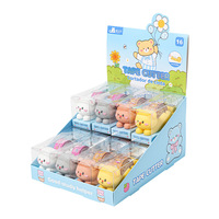 Distributeur de ruban adhésif en forme d'ours en peluche de dessin animé, en plastique de haute qualité, ornement de bureau, coupe-ruban et machine à ruban adhésif, disponible dès maintenant