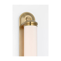 Applique Murale Cylindrique en Verre Style Nordique Simple, Design Moderne en Laiton, Longue Lampe d'Éclairage pour Salon, Chambre et Décoration Intérieure