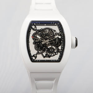 Montre Tourbillon, montres mécaniques, 055, matériau en céramique blanche, design squelette, mode, luxe, haute qualité, <span class=keywords><strong>nouvelles</strong></span> montres pour hommes - Product Image 2