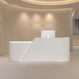 Салон красоты передний кассовый аппарат в стиле кремового танца для тренировок изогнутые небольшие кассы на стойке регистрации для бизнеса - Product Image 2