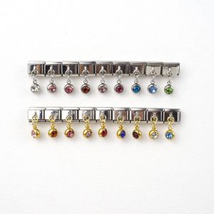 Módulo italiano Pulsera Colgante Transfronterizo Caliente Gratis DIY Costura Elástica Encanto Pulsera Birthstone Series - Product Image 4