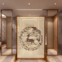 Usine de Foshan propose un prix avantageux pour un panneau mural décoratif mobile en acier inoxydable au design contemporain, écran en aluminium, séparateur de pièce