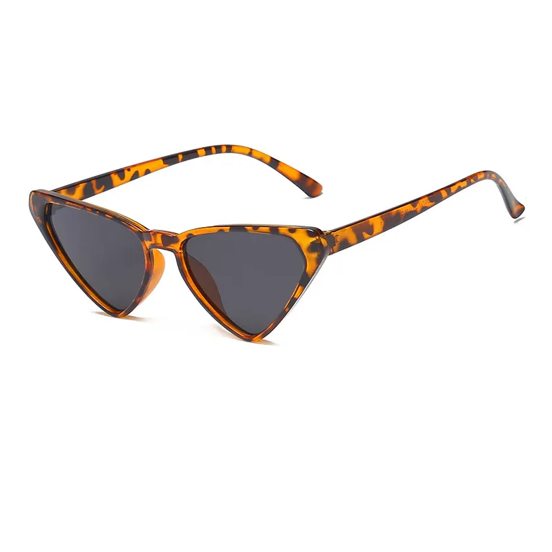 저렴한 고객 로고 삼각형 태양 안경 멀티 컬러 uv400 섹시한 레트로 고양이 눈 패션 선글라스 여성
