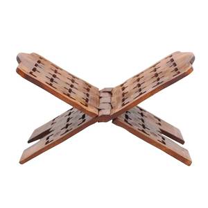 Nouveau design 2022 – Support de lecture et de récitation en bois massif épaissi, fait main, cadeau islamique, étagère à Coran - Product Image 4
