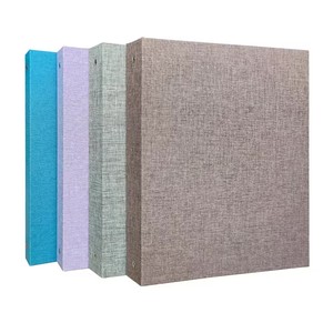A4 Size Expansible Thick <strong>Hard</strong> Board File Folder with Big Ring Binder Custom Logo Printed Paper or PU Linen - Product Image 1