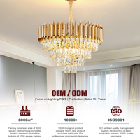 Lustres de plafond sur mesure pour hôtel, grands, dorés, luxueux, suspendus, éclairage LED, escalier, cristal, lustre moderne