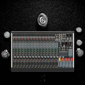 คอนโซลมิกเซอร์เสียง USB พร้อมเอฟเฟกต์ 99 แบบ วัสดุโลหะ สำหรับงานแสดงบนเวที - Product Image 3