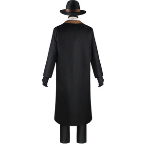 Costume de cosplay Yosano Akiko de Bungo Stray Dogs pour hommes, tenue d'Halloween pour jeu de rôle anime, ensemble manteau long, gilet et chapeau en polyester - Product Image 5