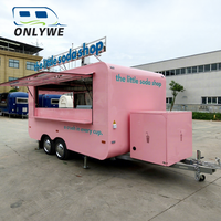 Concession de restauration Onlywe Food Truck Chariot de restauration rapide Café Crème glacée Hotdog Chips Cuisine mobile