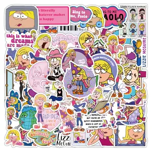  50 Stuks Usa Tv-Filmkomedie Wat Lizzie Denkt Aan Graffiti-Stickers Lizzie Mcguire Sticker