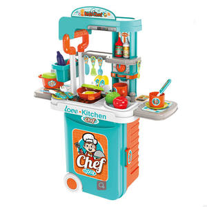 Juego de Cocina 3 en 1 para Niñas, Juguete de Imitación de Chef, Juego de Cocina para Niños con Maleta - Product Image 2