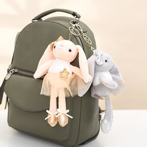 20CM Oster-Geschenke Rosa Kaninchen Ballett-Hase Schlüsselanhänger Plüschtier mit Kleid für Geburtstagsgeschenk Mädchengeschenk Plüschspielzeug - Product Image 5