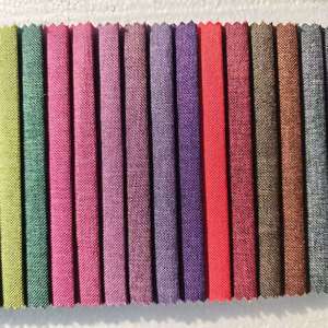 Tessuto in Poliestere Intrecciato Personalizzato 170GSM con Texture Lino, 36 Opzioni di Colore per Divani, Cuscini e Giocattoli - Product Image 4