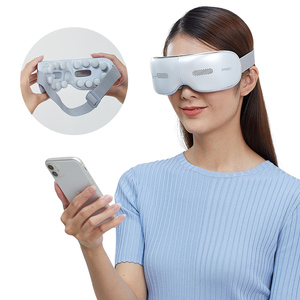 Masajeador de ojos inteligente calentado por vibración de relajación visible portátil plegable eléctrico con Bluetooth - Product Image 1