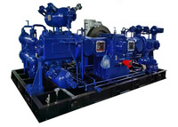 Compresseur d'air à piston Psia 350bar 5075 compresseurs d'hydrogène alternatifs pour le recyclage du noyau de moteur à roulement refroidi par air à gaz H2