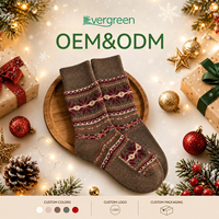 Chaussettes en coton doux à motif tricoté avec clochettes de Noël, hypoallergéniques et écologiques, pour cadeaux de Noël en gros