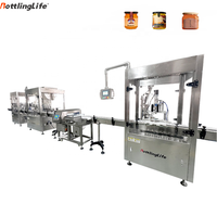 Machine de remplissage automatique de bouteilles en verre pour confitures et pâtes à tartiner au chocolat 500g, pompe à lobes pour yaourts visqueux