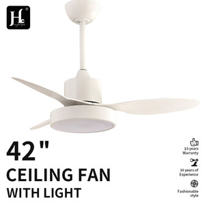 Contemporary Minimalist Style Multicolor Optional Wall Control 3 ABS Blades <b>LED</b> AC Motor 6-Speed Dimmable <b>Ceiling</b> <b>Fan</b> Light - Product Image 2