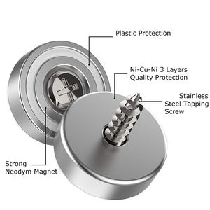 N35 NdFeB avellanado 16mm imanes de olla súper potente fuerte permanente magnético Imane D16x5.2mm agujero 3,5mm imán de olla de <span class=keywords><strong>neodimio</strong></span> - Product Image 3