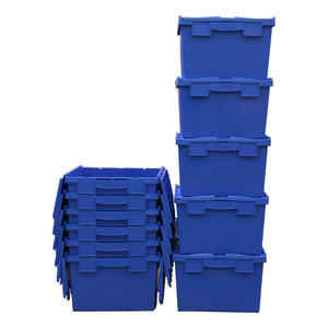 Round Trip Plastic Totes Angebrachter Deckel <span class=keywords><strong>Container</strong></span> <span class=keywords><strong>Nest</strong></span> Aufbewahrung sbox für Verteilung und Lagerung - Product Image 1