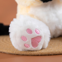 Peluche Super Mignonne Devon Rex en Gros, Rembourrée en Coton PP, Animal en Peluche Kawaii, Décoration de Chambre, Cadeau d'Anniversaire pour Enfants, Peluche de 30 cm