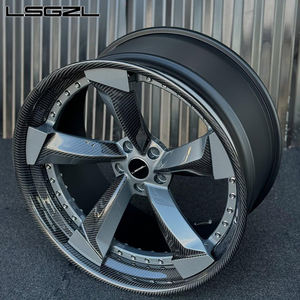 Jantes en fibre de carbone forgées sur mesure de luxe 5x114.3 5x120 5x112 5x130 6x139.7 18 19 20 22 pouces Mononlock pour voiture de luxe - Product Image 2