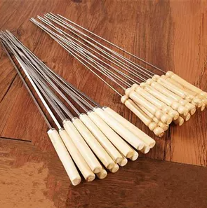 Brochetas de Acero Inoxidable de Grado Alimenticio Resistentes al Calor, Accesorios para Cocinar Barbacoa al Aire Libre - Product Image 2