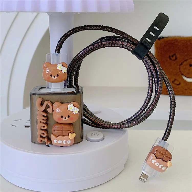 New Cartoon Cute Baby Bear Lade kopfschutz Geeignet für Apple Fast Charging Head Protector 18/20w
