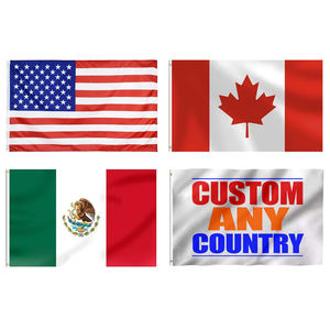 Drapeau des États-Unis et du Canada 2026, 3*5 pieds, pour jeux de ballon en extérieur, châle américain, châle mexicain, logo personnalisé pour le football, drapeaux à agiter et à suspendre - Product Image 1