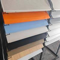Plafond en maille métallique perforée en aluminium, design moderne, facile à installer, pour hôtels, hôpitaux, salles de bain, grille de plafond