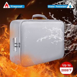 Bolsa Organizadora de Documentos Impermeable y Resistente al Fuego de Gran Tamaño con Cerradura para Protección de Efectivo y Accesorios - Product Image 4