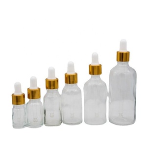 ขวดแก้วใสใส่น้ำมันใส่ผมทำจากเซรั่มสีทองขนาด5มล. 10มล. 15มล. 30มล. 50มล. - Product Image 6