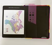 Carnet à couverture rigide cousue avec coins en papier, pochette arrière, règle, marque-page en ruban, agenda, pour l'écriture, le bureau, l'école, les affaires, cadeau